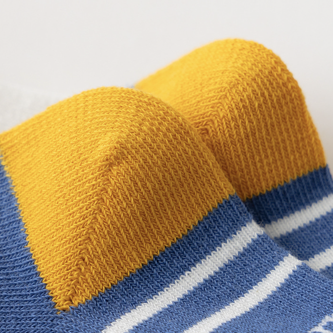 love, charlotte - 春秋季開心小狗中筒棉襪-5 雙一組