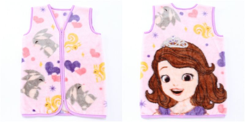 日本服飾代購 - 卡通厚刷毛保暖背心-索妃雅