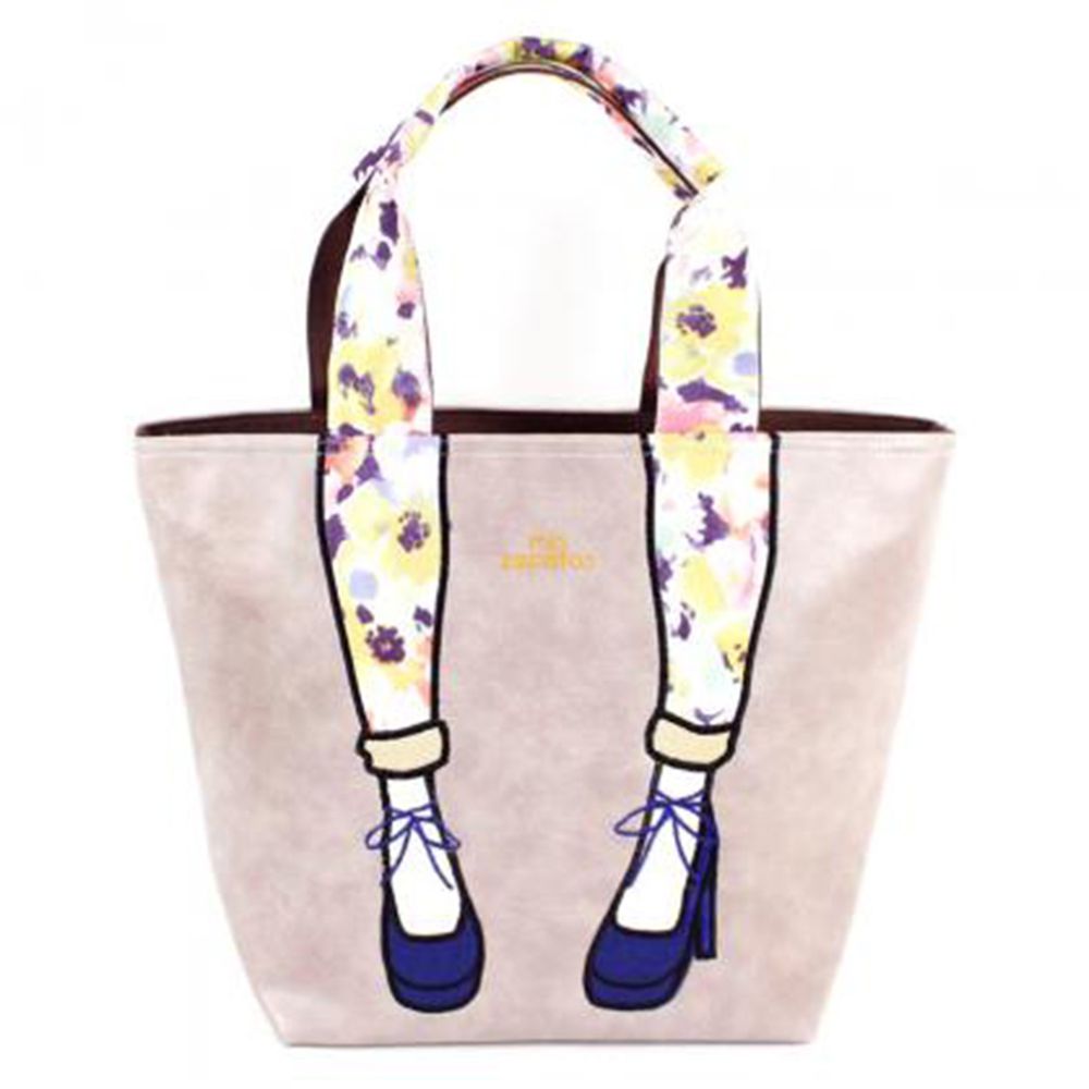 mis zapatos - 肩揹美腿包(皮革)-GY灰色 (25*30*16cm)