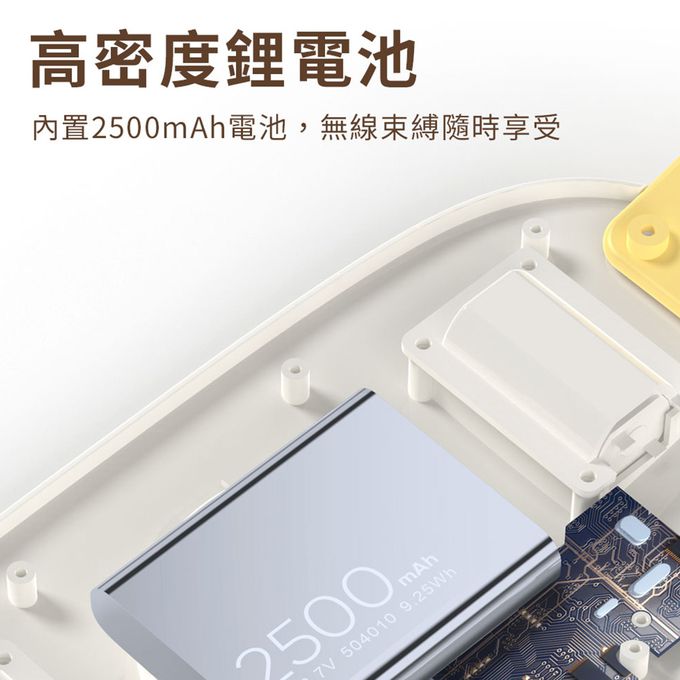 Timo - 太空萌犬按摩暖腹腰帶 / 暖宮腰帶 (USB充電型)-白色 (單入)