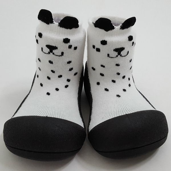 韓國 Attipas - 襪型學步鞋-白色喵喵