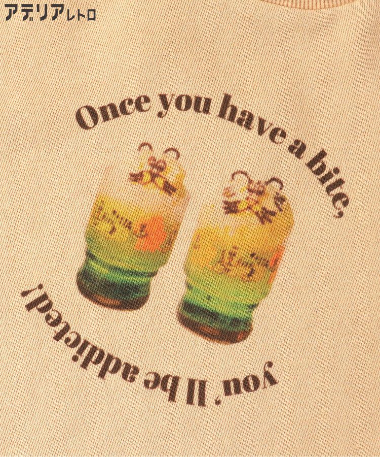 日本 BREEZE - 聯名款 昭和風純棉長袖上衣-冰淇淋蘇打-淺灰