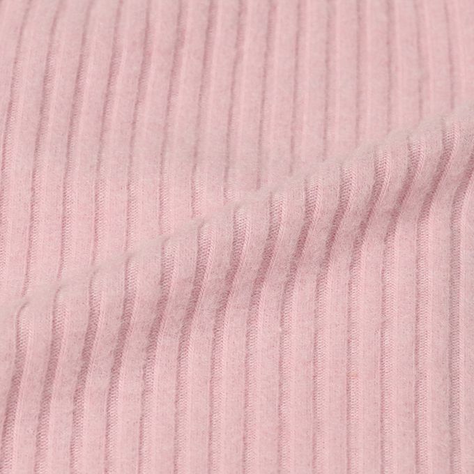 akachan honpo - 長袖假兩件休閒上衣-刺繍-粉紅色