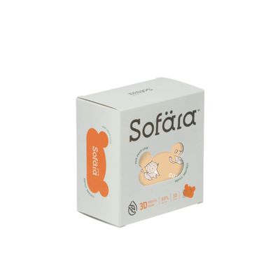 舒芙氧Sofära - 迷你幼(進階版)3D空氣口罩-搗蛋貓款-1-3歲適用 (9.6X13.9cm)-30入/盒