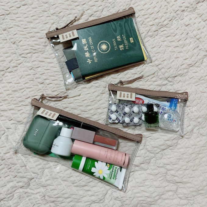 理理 liil - 透透馬卡龍輕便袋_小尺寸3入組-XS+S+M-拿鐵奶