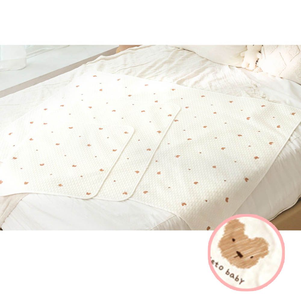 韓國製 4層防滲抗菌除臭竹纖維防水墊-小熊