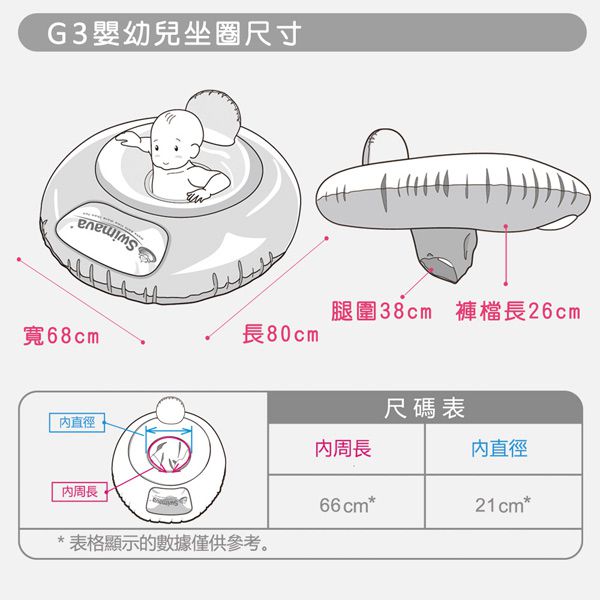 Swimava - G3嬰幼兒游泳坐圈-軟糖熊-6個月~18kg以內