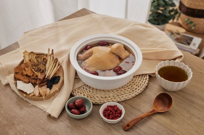 123雞式燴社 - 超值雞湯3包組(半雞)-十全*1+胡椒*1+百菇*1-1.28kg±5%/包