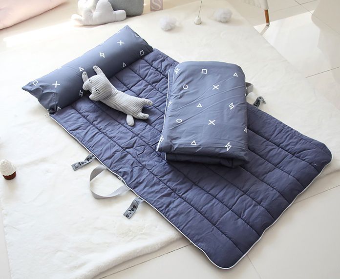 韓國 Teepee - 四季用防蟎抗菌兒童睡袋(有拉鍊)-摩登灰