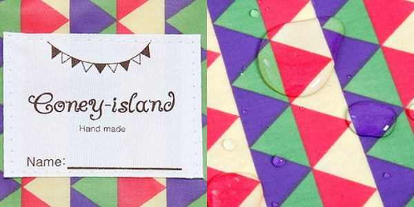 韓國 Coney Island - 防水睡袋收納袋(純棉內裏)-幾何三角形-彩虹 (77.5*42.5*11cm)