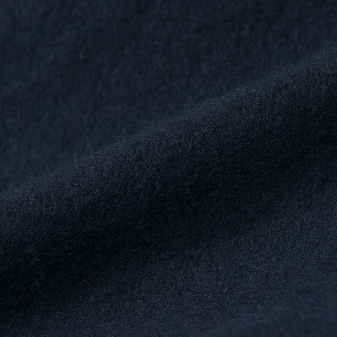 akachan honpo - 10分長經典褲 裏起毛-一般合身款-深藍色