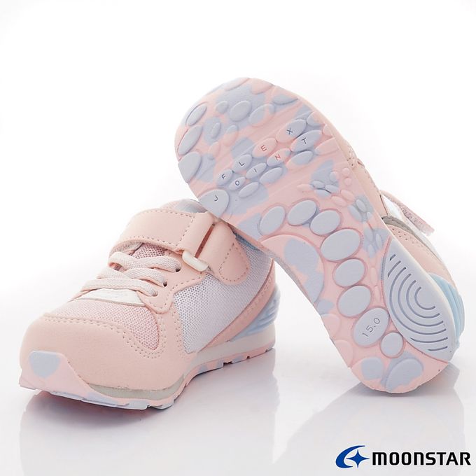 Moonstar日本月星 - HI系列休閒機能童鞋-MSC232384水蜜桃(中小童段)-機能運動鞋-水蜜桃