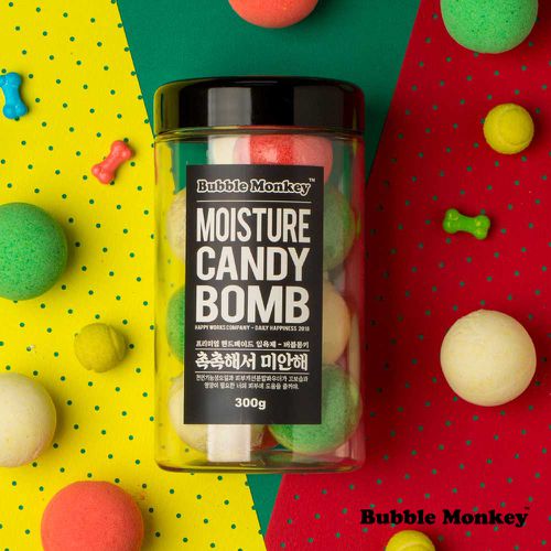CANDY BOMB 碳酸浴泡澡球 10入罐裝 - MOISTURE (甜莓+庭園甜桃+麝香柑橘)
