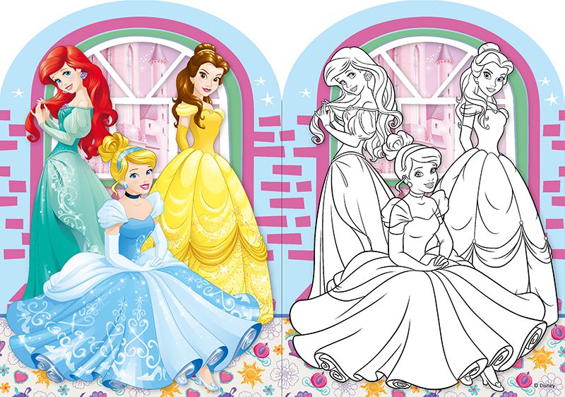 京甫 - 造型畫畫本-迪士尼公主