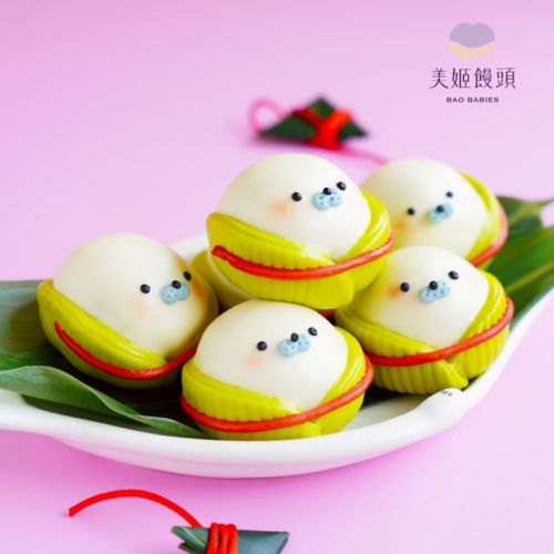暴富粽鮮乳造型芝麻包-6入-約50g/顆