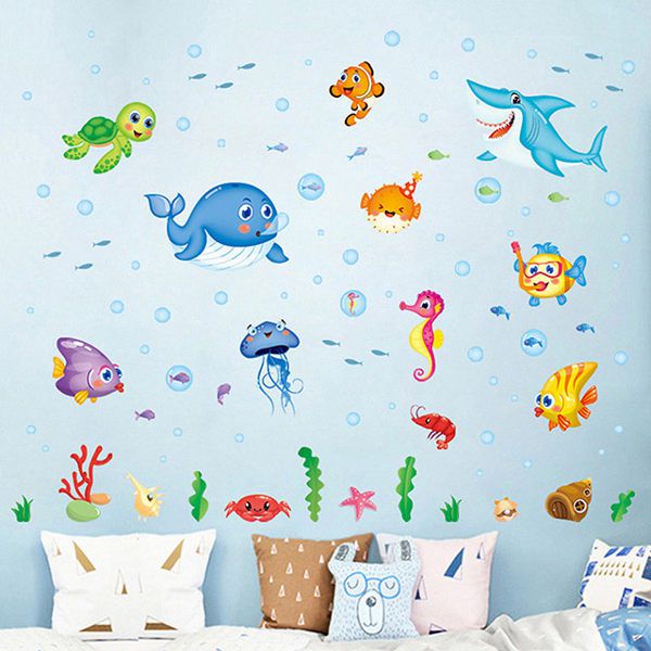 JB Design - 時尚壁貼-歡樂海洋世界 (50cm*70cm)