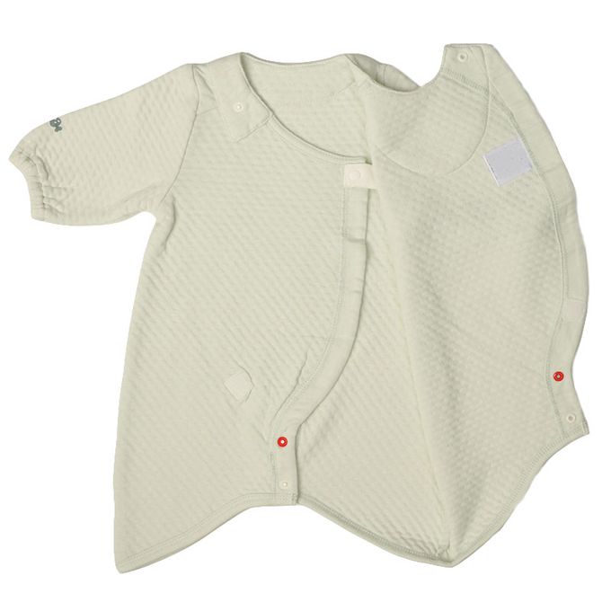 akachan honpo - 長袖舒適連身衣-綠色 (50~60cm)