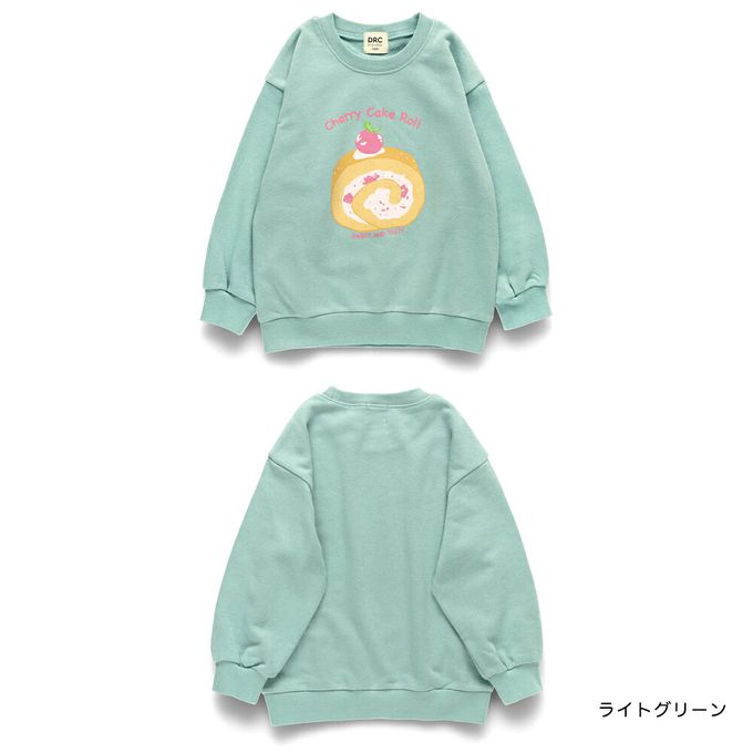 日本 BRANSHES - 可愛女孩印花縮口長袖上衣-熊熊-奶白