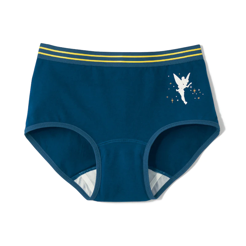 日本千趣會 - 迪士尼印花棉質內褲(媽媽)-米妮檸檬-藍綠