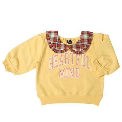 akachan honpo - 有領休閒上衣-淺棕色