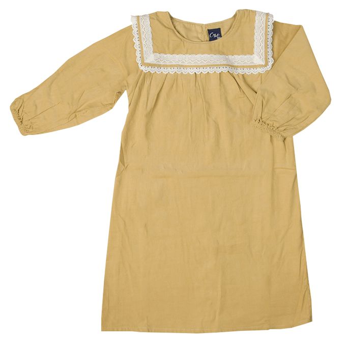 akachan honpo - 水手領洋裝-淺卡其色