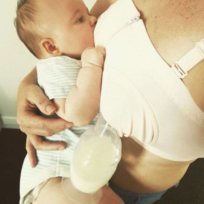 紐西蘭 HaaKaa - 免手持親餵集/擠乳輔助哺乳內衣-黑色