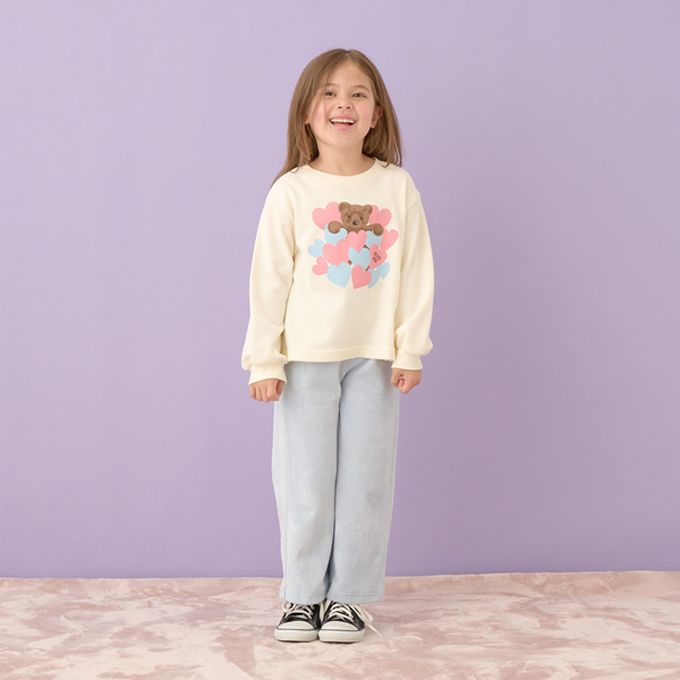 日本 Lycee mine - 柔軟絨面針織素色長褲-卡其杏