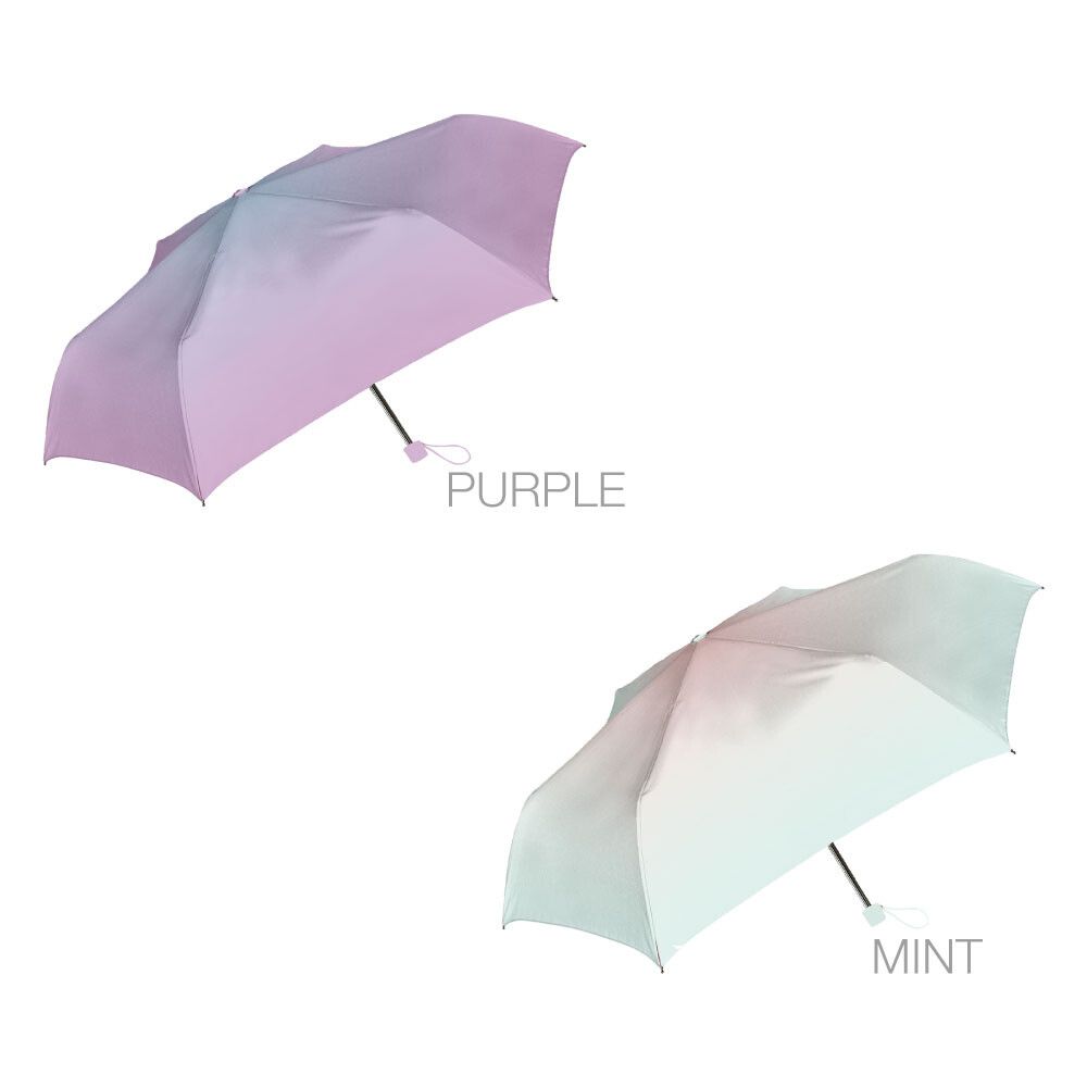 日本中谷 - 耐強風輕量折疊傘/晴雨兩用傘-夢幻漸層-薰衣草 (傘骨50cm)