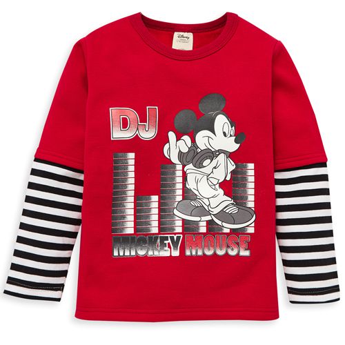 麗嬰房 Disney - 米奇系列米奇DJ假二-紅色