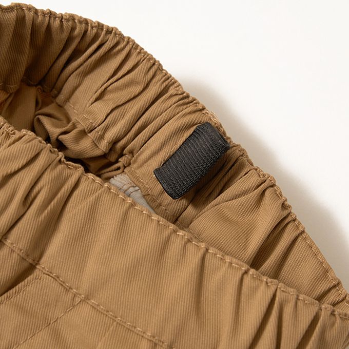 日本 b-ROOM - 撞色大口袋帥氣短褲(4分丈)-卡其