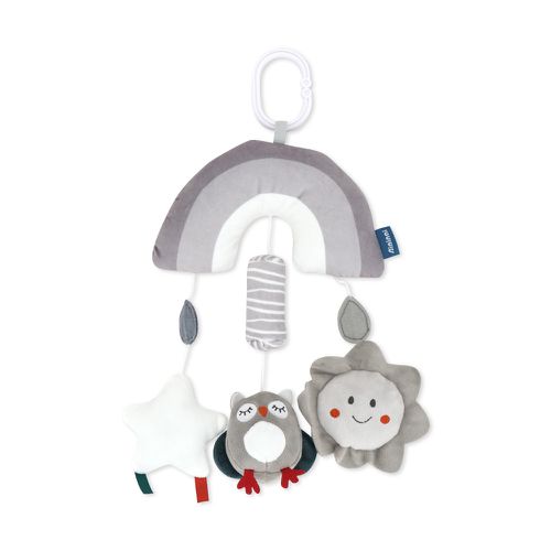 JoyNa - 嬰兒推車玩具  動物造型風鈴安撫玩具-灰色貓頭鷹 (20*39cm)