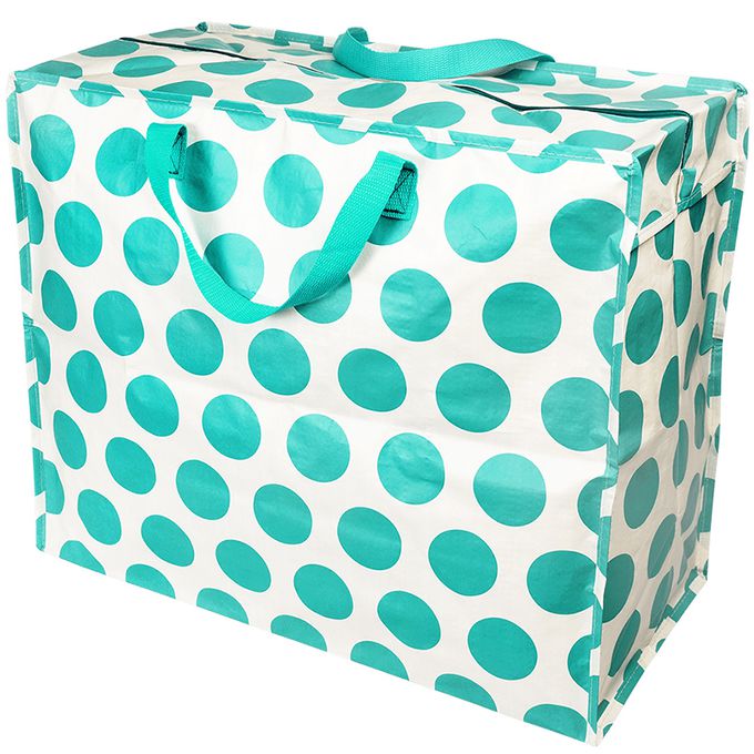 英國 Rex London - 衣物/棉被超大多功能防水環保收納袋/萬用袋-青玉點點