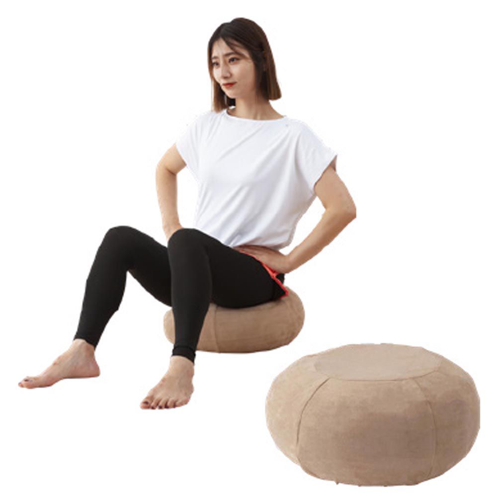 日本小泉 - FITPOP多功能運動塑身瑜伽球/坐墊/桌子-咖啡 (Φ43×25㎝)