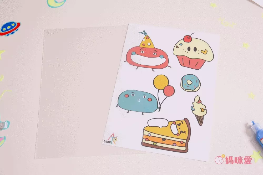 nunukids - 玩色系列- MIT無毒創意玻璃彩繪貼 - 18 大全套-盒裝