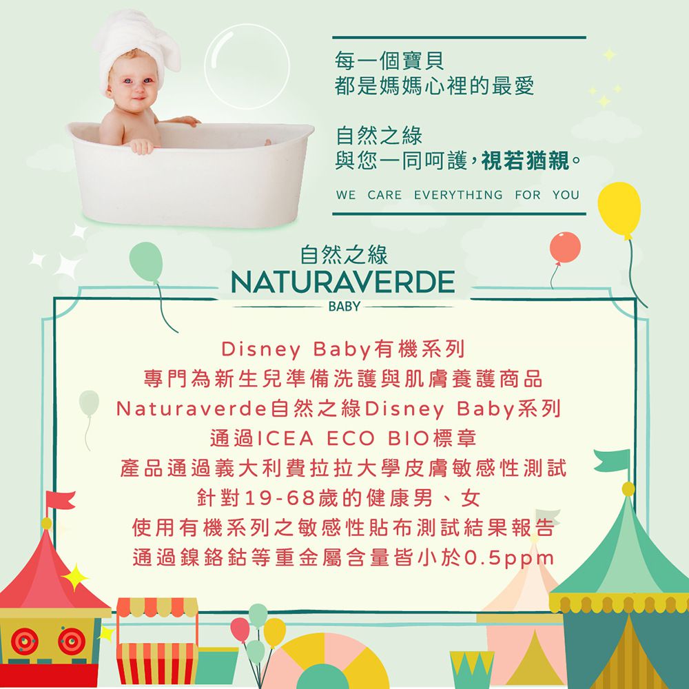 義大利 自然之綠 NATURAVERDE - 小飛象洋甘菊舒敏雙效洗髮沐浴露(0-3y)-400ml