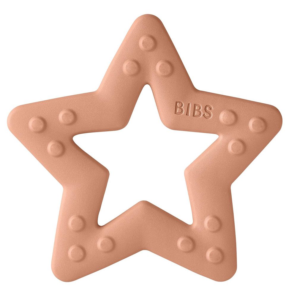 丹麥BIBS - BabyBitie固齒器-星星-蜜桃粉-單入