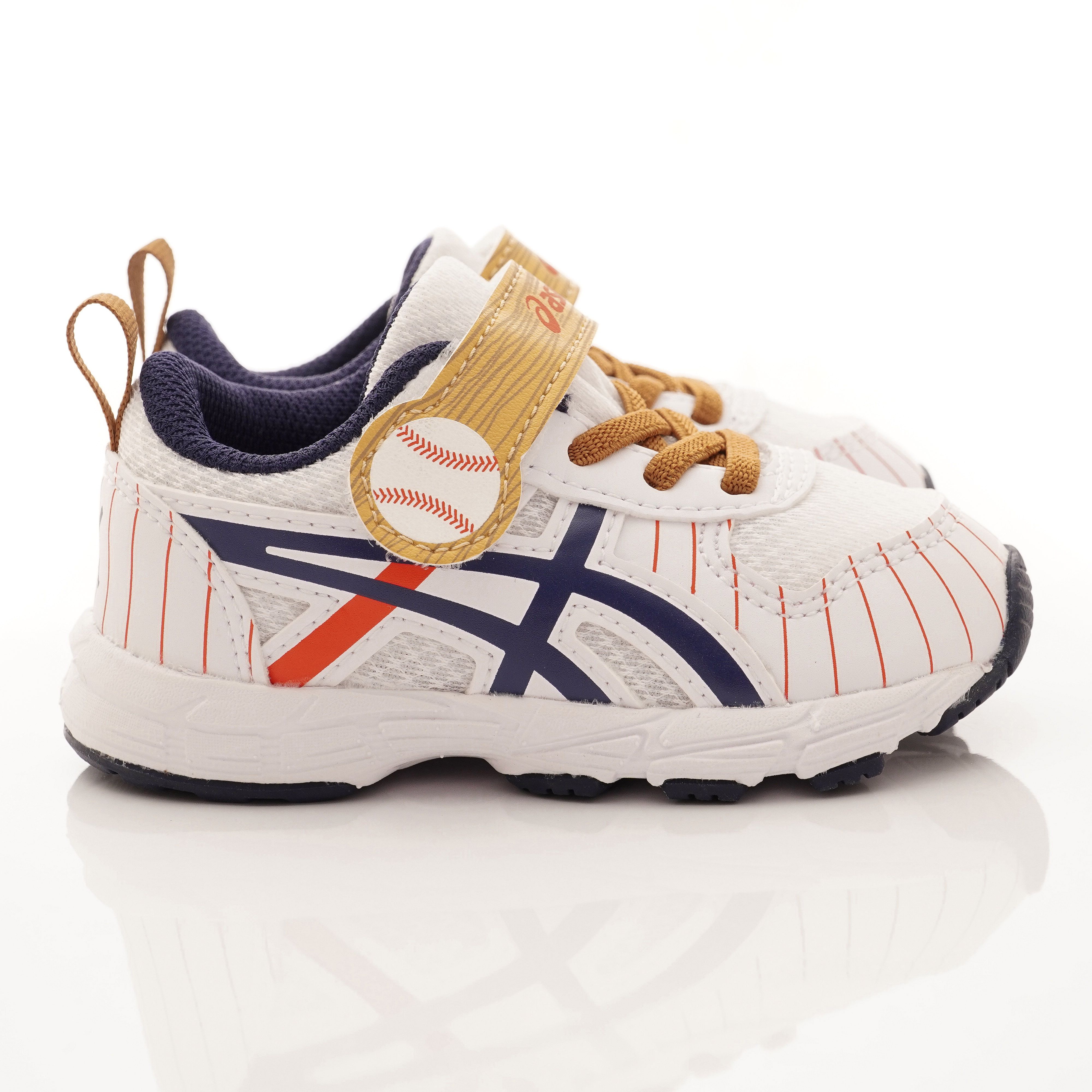asics 亞瑟士 - 機能童鞋-棒球造型後穩定學步鞋(寶寶段)-白卡其