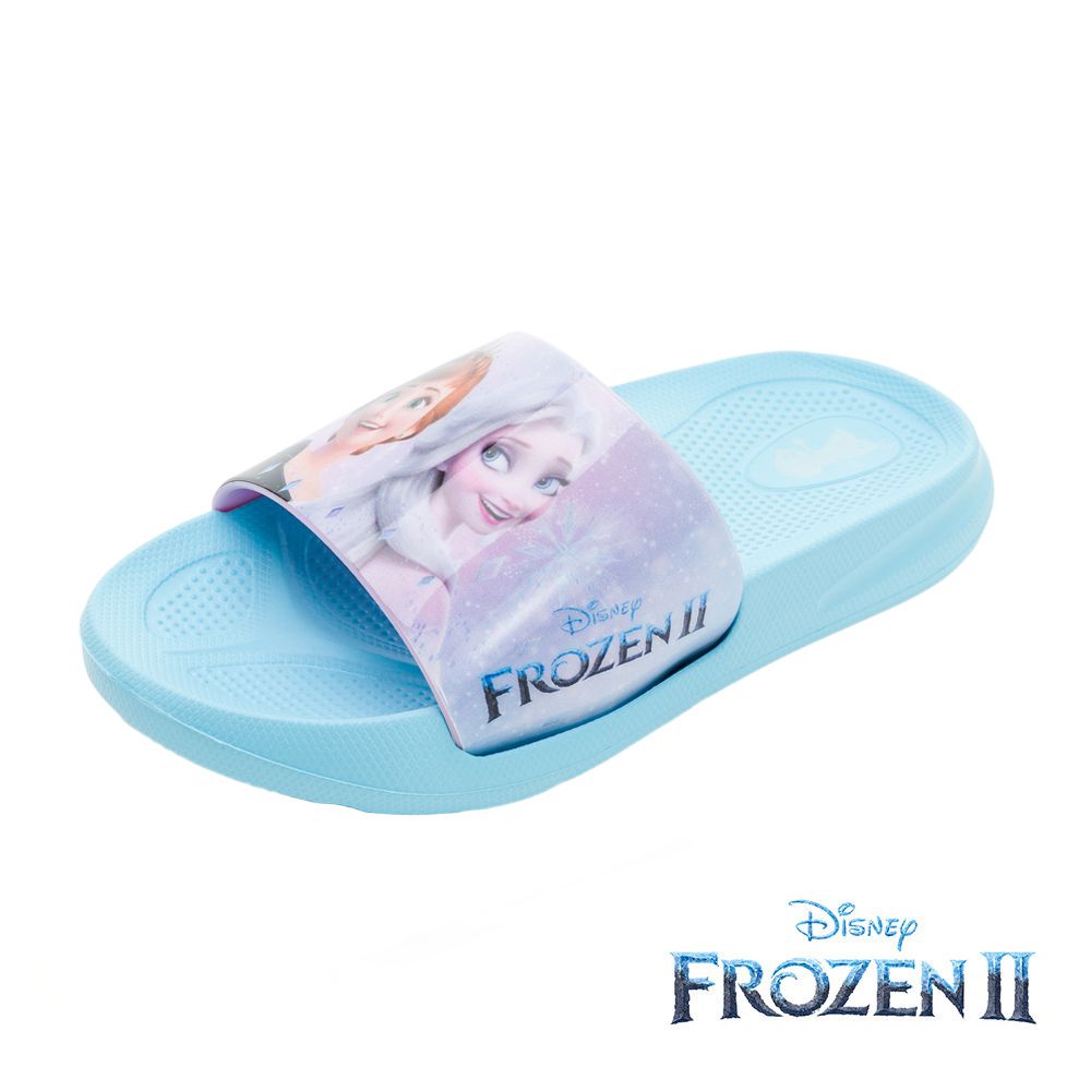 迪士尼Disney - 冰雪奇緣2 童鞋 EVA拖鞋 FNKS37006-輕量好穿脫室內外兩用-藍-(中童段)