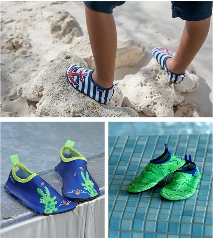 德國Playshoes - 抗UV水陸兩用沙灘懶人童鞋-天鵝