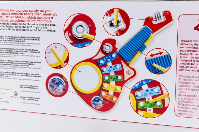 德國 Hape - 六合一酷炫吉他樂隊