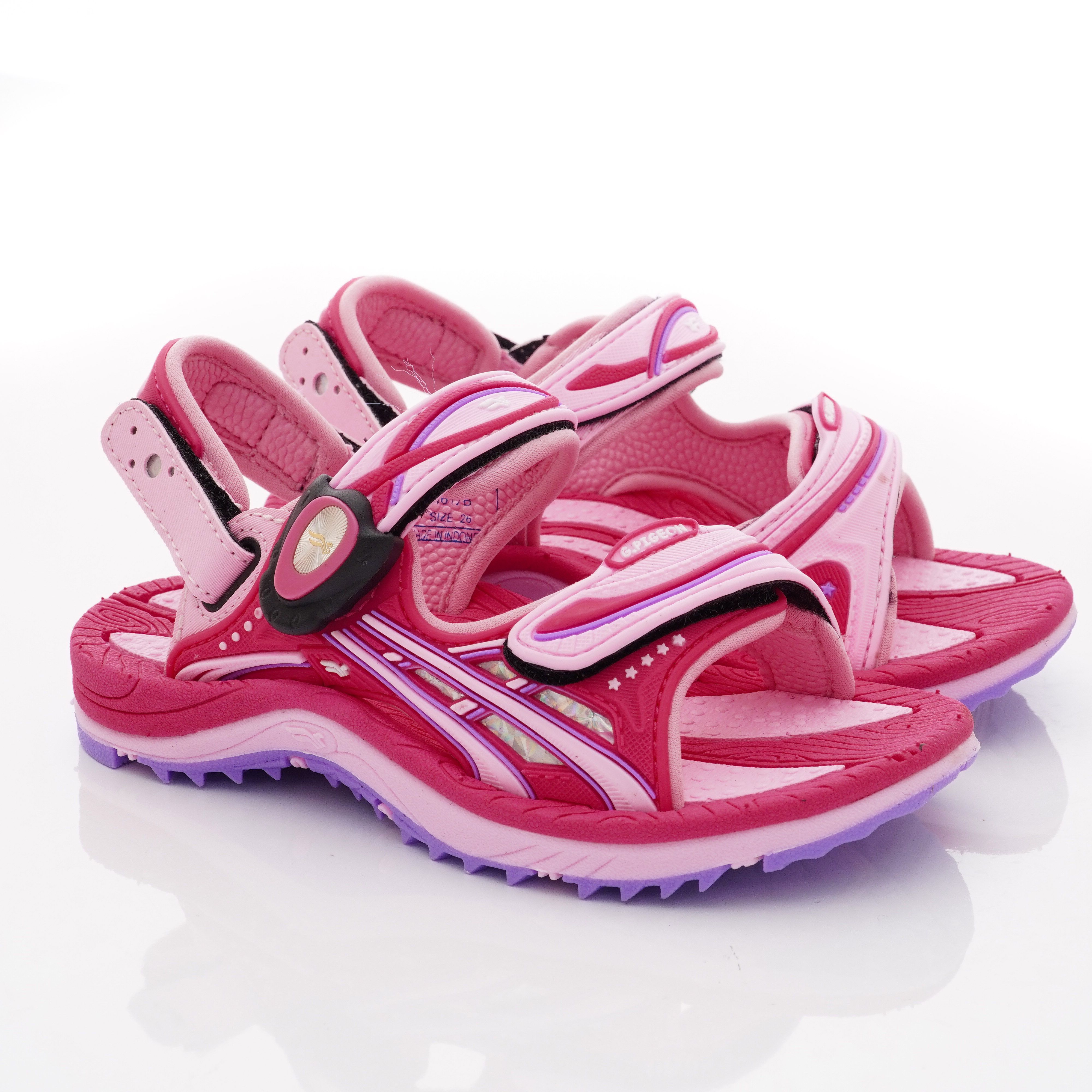 G.P - 造型磁扣兩穿涼拖鞋款(中小童段)-桃紅