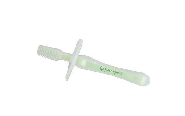 美國 green sprouts - 小綠芽寶寶專用矽膠牙刷