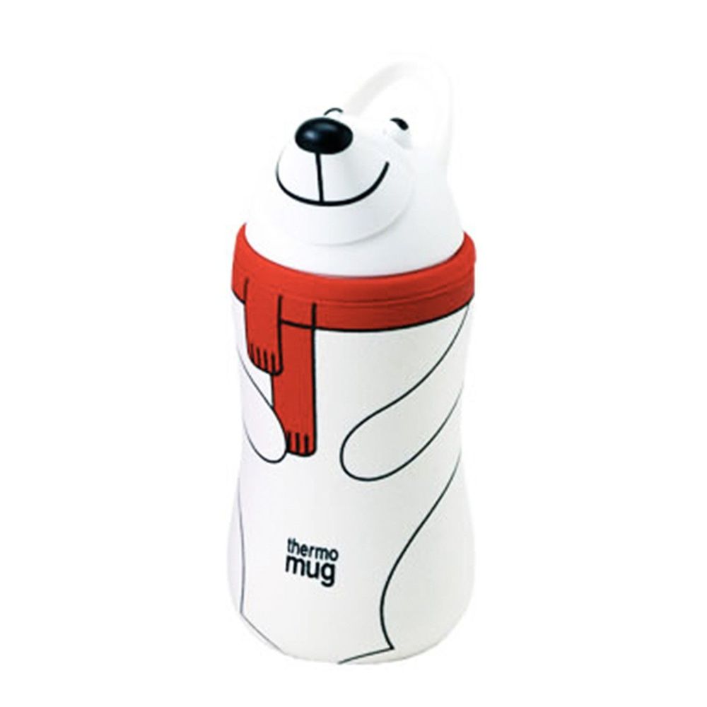 日本Thermo mug - 動物造型不鏽鋼水壺兒童水壺-北極熊-380ml
