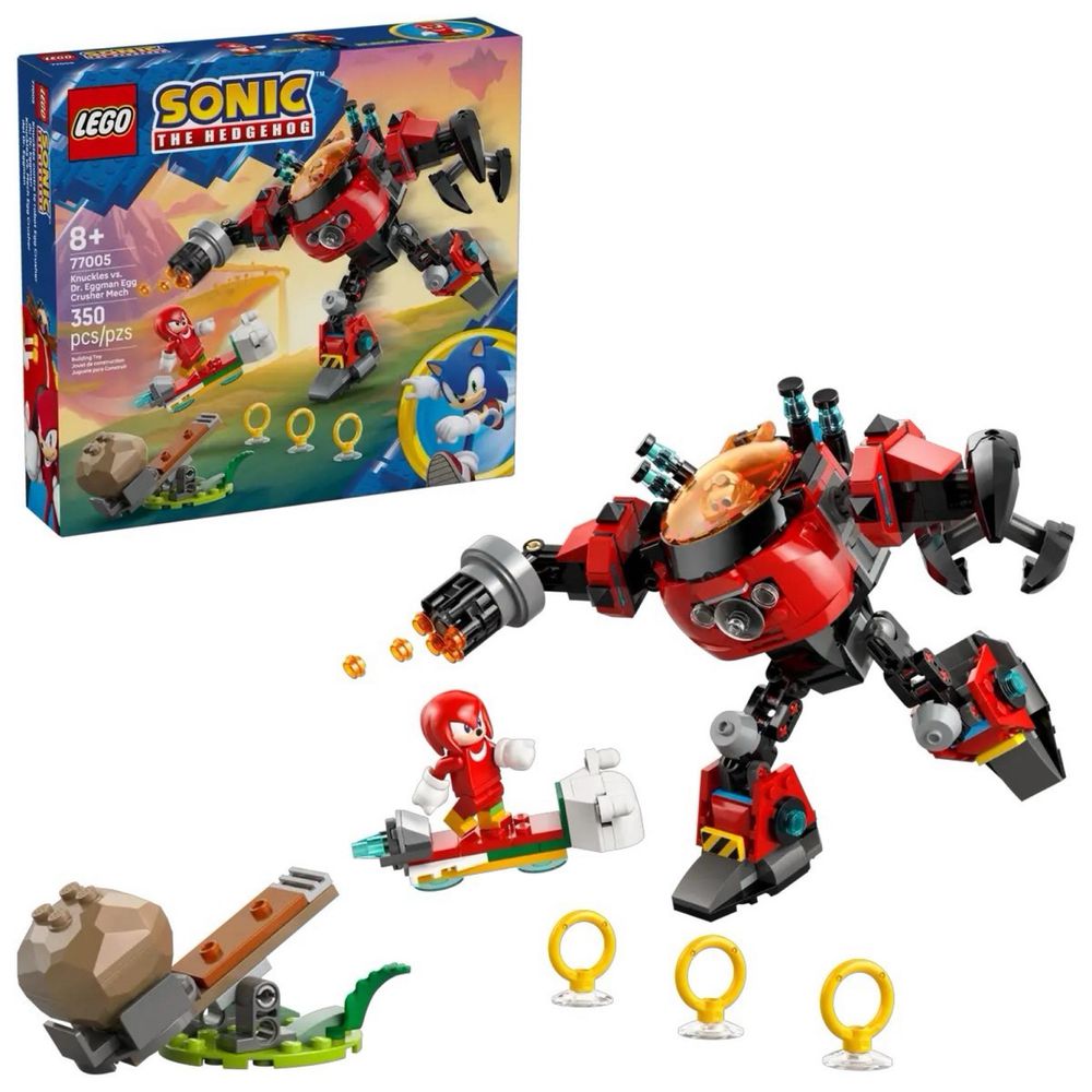 LEGO 77005 納克魯斯大戰蛋頭博士 毀滅蛋 Knuckles vs. Dr. Eggman Egg Crusher Mech