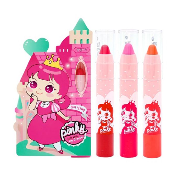 韓國PINKY - 韓國兒童潤色護唇膏01.莓果紅-護唇膏1支