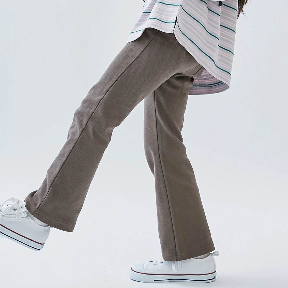 [熱銷定番] 超彈力抗毛球小喇叭長褲-摩卡棕