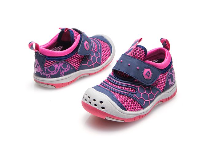 Dr. Apple - 機能童鞋 帥氣LOGO懷舊印刷透氣小童鞋-桃