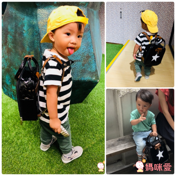 韓國 BESSON JOUJOU - 星星閃亮 LED 包-深黑色