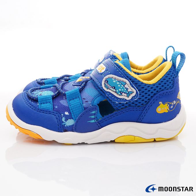 Moonstar日本月星 - 速乾公園鞋系列童鞋-CRC23345藍(中小童段)-機能運動鞋-藍