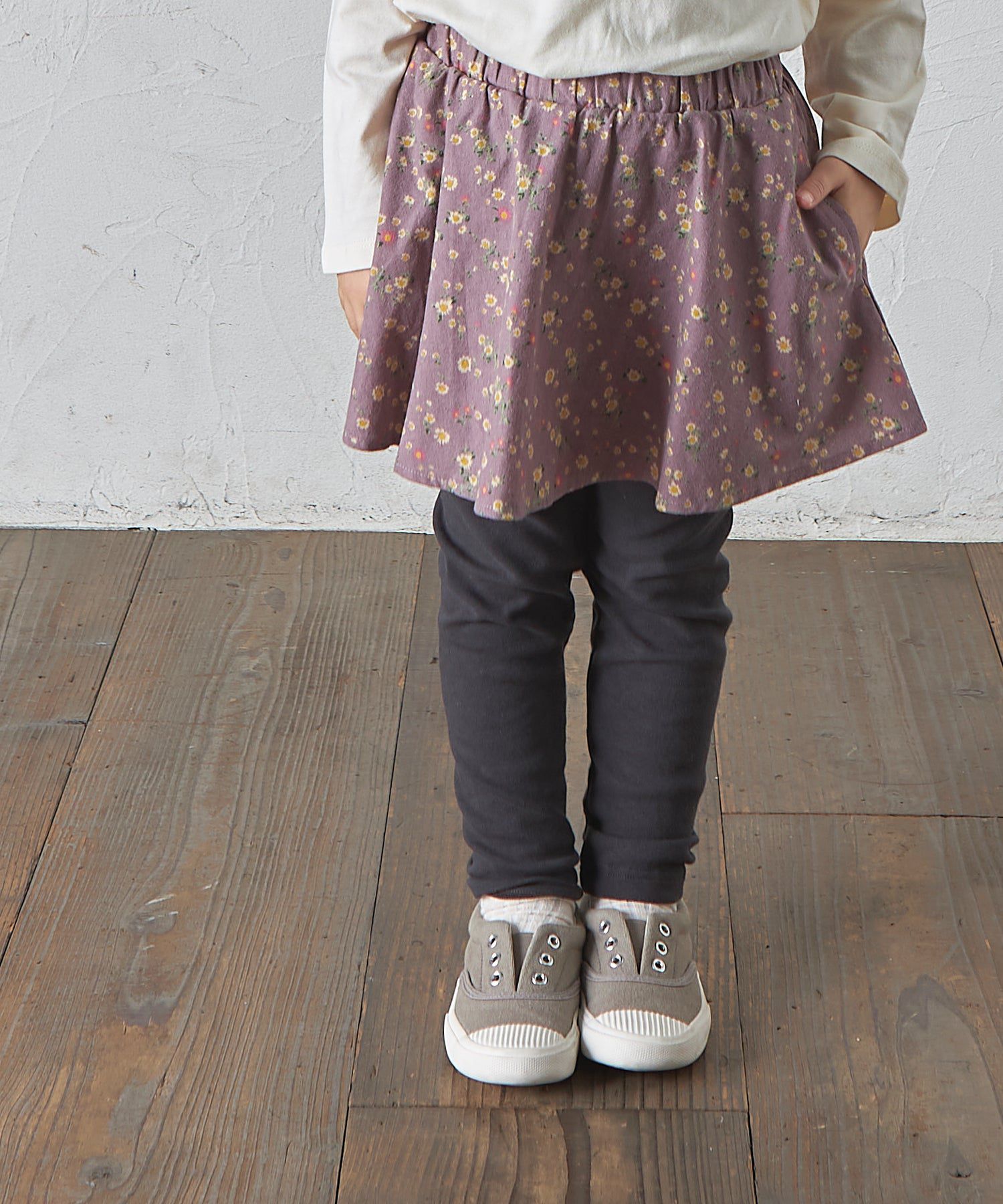 日本 PAIRMANON - 柔軟彈性百搭褲裙-素色-摩卡x灰黑